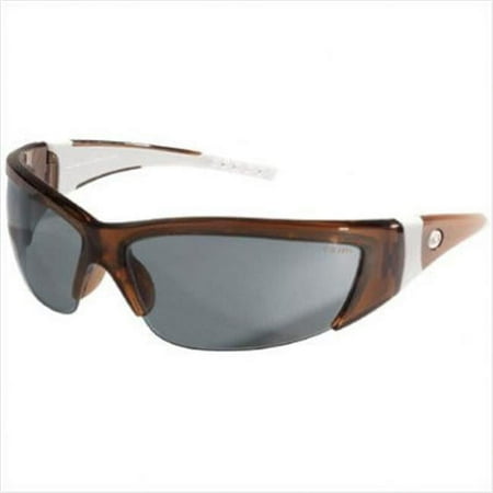 MCR Safety ForceFlex Protective Eyewear, Gray Lens, Duramass HC, Translucent Brown Frame - 1 EA (135-FF222)