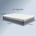 thumbnail image 3 of King Size Mattress in a Box 12 Inch Memory Foam Hybrid Mattress with Pocketed Springs Medium Firm Support Motion Isolation Edge Support 60 Night Trial, 3 of 8