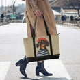 thumbnail image 4 of FORMRS Canvas Laptop Tote Bag for Women with 15.6" Computer Compartments Shoulder Handbag, Dog Artist, 4 of 7