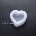 thumbnail image 2 of KAKOWELY 3PCS DIY Heart Shaped Silicone Mold Multi-purpose DIY Crystal Drop Mold Mirror Surface Heart-shaped Silicone Mold Creative DIY Jewelry Cake Mold for Home Store Studio Use White, 2 of 5