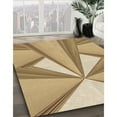 thumbnail image 3 of Ahgly Company Tapis d'Intérieur Lavable en Machine Carré Transitionnel Marron Clair, 8 Pieds Carré, 3 of 7