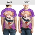 thumbnail image 3 of My Hero Academia Himiko Toga Youth Unisex T-Shirt Crewneck Short Sleeve Double-Sided Print Tee Shirts Top For Boys Girls Kid Teen Large, 3 of 6