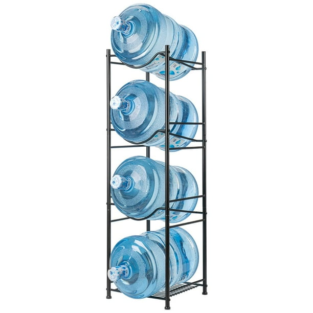 Bextsrack Water Cooler Jug Rack, 4Tier Heavy Duty Water Bottle Holder