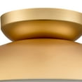 thumbnail image 4 of Claxy 11" Brass Dome Flush Mount Ceiling Light with Globe Milk Glass Shade, 4 of 7