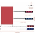 thumbnail image 2 of 2Pcs 8.2FT Handheld Telescoping Flag Pole with Clips, Portable Stainless Steel Flagpole Extendable Telescopic Flag Poles for Tour Guide Horse Training Festival, 8.2FT, 2 of 7