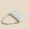 thumbnail image 4 of Retro Classic Clutch Shoulder Tote HandBag with Zipper Closure for Women Cute Clutch Purse and Handbag - White, 4 of 6