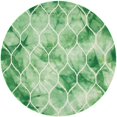 thumbnail image 1 of Safavieh Dip Dye 7' Round Hand Tufted Rug in Green and Ivory, 1 of 10