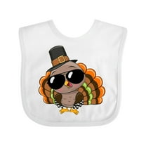 Inktastic Thanksgiving Turkey Funny Boys or Girls Baby Bib