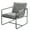 Gray, variant on CQSXDA Modern Design Metal Frame Accent Chair with Upholstery, Reading Armchair for Living Room and Bedroom Use, Gray