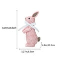 thumbnail image 3 of Resin Rabbit Garden Ornament for Outdoor Decor, Hand-Crafted Sculpture for Courtyard or Patio, Realistic Design with Durable Finish, Size 20.6x12.5x8cm, 3 of 6