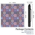 thumbnail image 2 of Floral Mahjong Mat for Table, 31.5*31.5in Anti Slip American Mahjong Table Cloth, Noise Reduction, Neoprene Mah jongg Mat with Carrying Bag & 3 Dices, Mahjong Set Gift for Board Tile Games Mats, 2 of 7