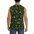 thumbnail image 4 of Fotbe Men's Green Branch Olive Print Men's Sleeveless Muscle Tank Tops Casual T-Shirts for Gym Workout Beach-Medium, 4 of 8
