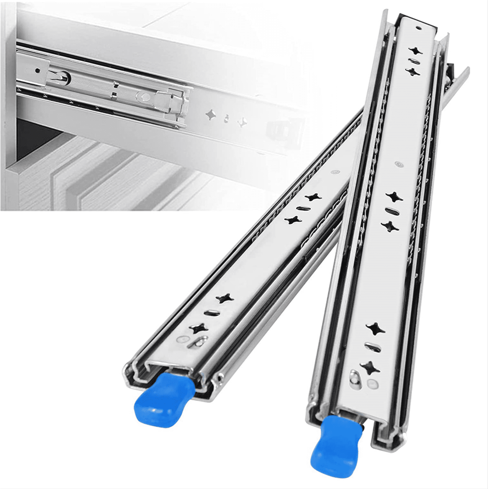 800mm with Lock VADANIA VD2053 Heavy Duty Drawer Runners Full Extension Ball 