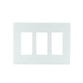 thumbnail image 1 of Legrand radiant Screwless Wall Plates for Decorator Rocker Outlets, 3-Gang, White, RWP263WCC6, 1 of 5