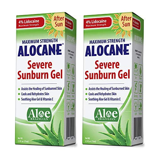Alocane Severe Sunburn Gel, with Lidocaine, Vitamin E & Brazillian Aloe