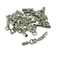 thumbnail image 3 of AMLESO 12 Pcs Ressort Rond Fermoir Tube Cloche Embouts Bijoux DIY 4mm, 3 of 6