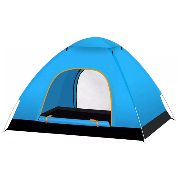 Casa De Campaña Camping Playa 3-4 Personas 2x2x1.35m Azul