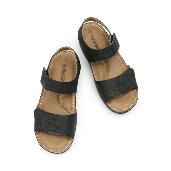 Women's Comfortable Lightweight Hook-and-loop Straps Sandals