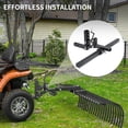 thumbnail image 4 of ATV/UTV Manual Implement Lift 2-In Receiver 1-Point Adjustable 50 In Heavy Duty Steel Hitch Lift for Plow Rake and Tractor Attachments Black, 4 of 9