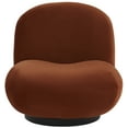 thumbnail image 4 of SAFAVIEH Couture Stevie Modern Velvet Solid Accent Chair, Rust/Black, 4 of 8