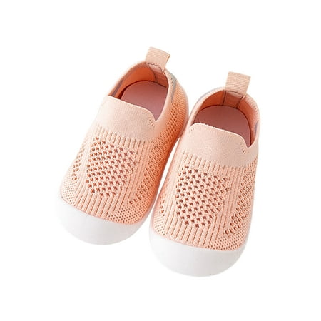 

Welliumy Girls Walking Shoe Sports Sneakers Slip On Shoes School Trainers Gym Elastic Mesh Casual Sneaker Pink 4.5C