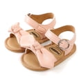 thumbnail image 6 of SOFMUO Baby Girl Sandals Bowknot Soft Infant Girls Princess Dress Summer Walking Shoes(6-12 Months,Pink), 6 of 6