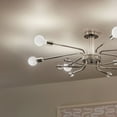 thumbnail image 6 of 52602PN Kichler Lighting Ocala - 6 Light Flush Mount-12.5 Inches Tall and 24.25 Inches Wide-Polished Nickel Finish, 6 of 9