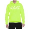 thumbnail image 2 of Wild Bobby, Goat God Over All Things Inspirational/Christian Unisex Graphic Hoodie Sweatshirt, Safety Green, 3X-Large, 2 of 6