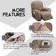 thumbnail image 4 of Funda reclinable ULTICOR para 1 asiento, terciopelo elástico, color arena, 4 of 7