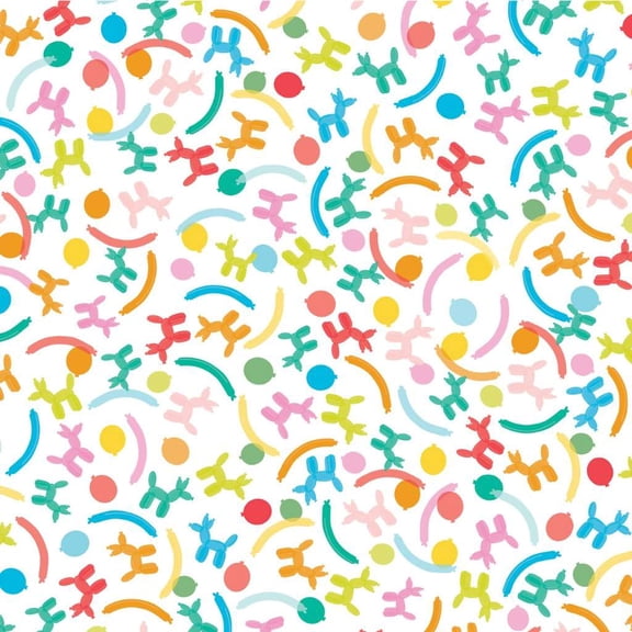 American Crafts Holiday/Event Single-Sided Cardstock 12"X12"-Balloon Animals