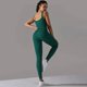 thumbnail image 3 of Camisetas sin mangas de una pieza para mujer, traje de Yoga liso sin costuras, pelele para gimnasio, mono acanalado, mono ajustado sin mangas, ropa de entrenamiento, 3 of 5