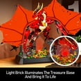 thumbnail image 2 of Honchoes Fire Dragon Building Blocks Set with Light Compatible with Lego Animal Action Model Decor Gift for Adults 1736 Pcs, 2 of 8