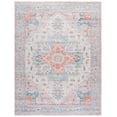 thumbnail image 2 of SAFAVIEH Arizona Mia Medallion Machine Washable Area Rug, Turquoise/Rust, 9' x 12', 2 of 8