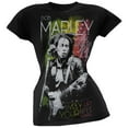 thumbnail image 1 of Bob Marley Women's Juniors Lively Up Guitar Short Sleeve T Shirt, 1 of 1