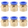 thumbnail image 1 of unbranded 6Ud Conectores Rectos Neumáticos Con Rosca De Ideales Para Duraderas, 1 of 7