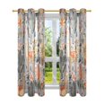 thumbnail image 7 of Yayeee Window Curtains Light Filtering 63"x52" Grommet Panel Pair Home Living Room Decor, Gray Llama Pattern, 7 of 7