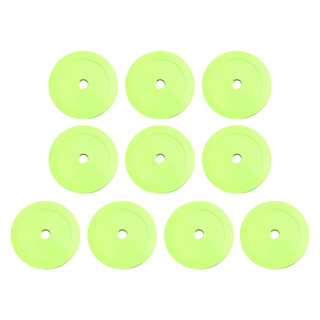 Greeniant 10Pcs Flat Cones Non Slip Training Spot Markers for Boxing Baseball Soccer Deportes y aire libre Verde