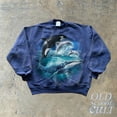 thumbnail image 4 of Ocean Wildlife Graphic Sweatshirt | Whale and Dolphin Vintage Pullover, 4 of 8