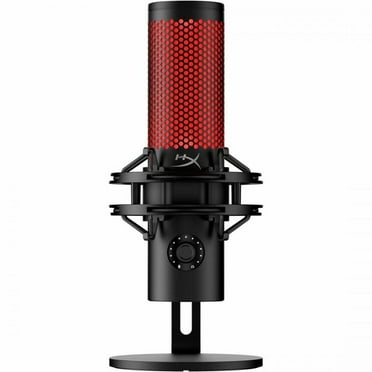 HyperX QuadCast 2 Wired Electret Condenser Microphone for Gaming, Live Streaming, Voice, Podcasting - Black - 9.84 ft - Stereo - 20 Hz to 20 kHz - 1 Ohm -8 dB - Cardioid, Omni-directional, Bi-direc...