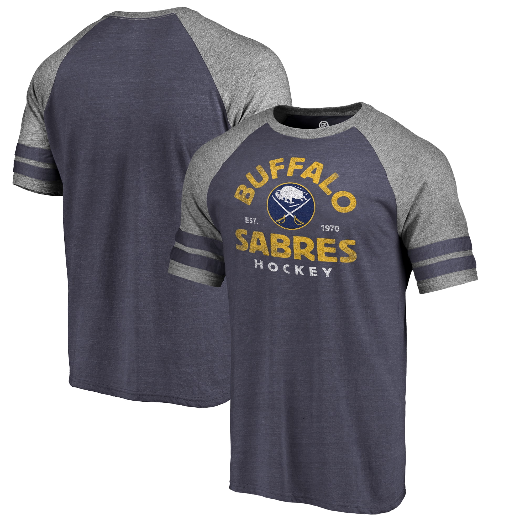 Tri-Blend Raglan T-Shirt - Navy 