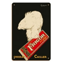 Frigor Chocolate (Chocolat) - F.L. Cailler Swiss Chocolate Brand - Vintage Advertising Poster by Leonetto Cappiello c.1929 - 8 x 12 inch Vintage Wood Art Sign