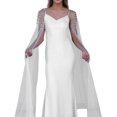 thumbnail image 4 of Elegant Bridal Arm Sleeves with Beadwork Pearls Wedding Dress Train Arm Sleeves Gown Long Oversleeve Party Prom Armwear, 4 of 9