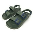 thumbnail image 6 of JEFFRICO Boys Comfort Double Buckle Sandals Kids Adjustable Back Strap EVA Water Sandals Slides, 6 of 6