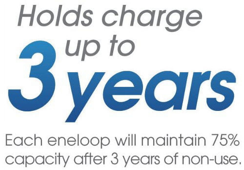 eneloop Super Power Pack, 1800 cycle, 12 AA, 4 AAA, 2 "C" and 2 "D" Spacers, 4 Position Charger, and Storage Case