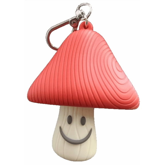 Bath & Body Works Wood Cap Mushroom PocketBack Holder Keychain