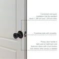 thumbnail image 5 of Design House Tulip Privacy Interior Bed and Bath Door Knob, Matte Black, 5 of 15