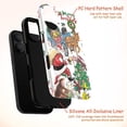 thumbnail image 4 of Vintage Curious Monkey Christmas Collage Phone Case, Santa Claus and Holiday Carriage iPhone Cover, Festive Holiday Protective Case for iPhone 16 15 14 13 12 11 Pro Plus Mini, 4 of 6