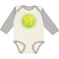 thumbnail image 3 of Inktastic Tennis Ball Sports Gift Boys or Girls Long Sleeve Baby Bodysuit, 3 of 5