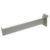 12" Slatwall Rectangular Tube Straight Arm Faceout Hook, Chrome, 2 Pack