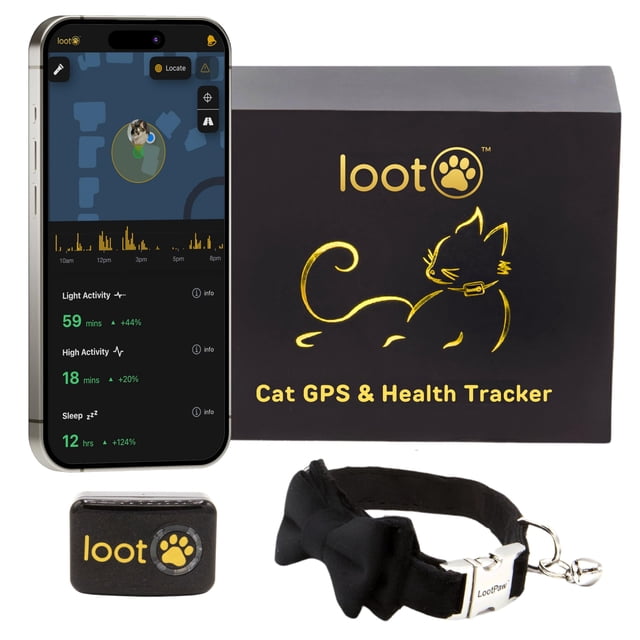Collar rastreador GPS LootPaw Cat, impermeable y ligero